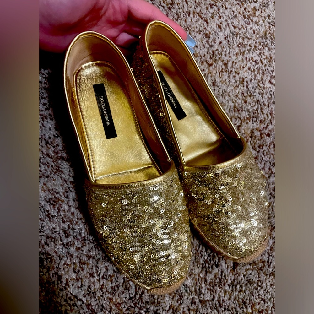 DOLCE&GABBANA bling bling loafers size 37